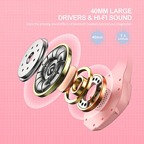 PHOINIKAS Kitty Casque de jeu stéréo pour-4