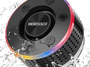 Mebossco Haut-parleur de douche Bluetooth