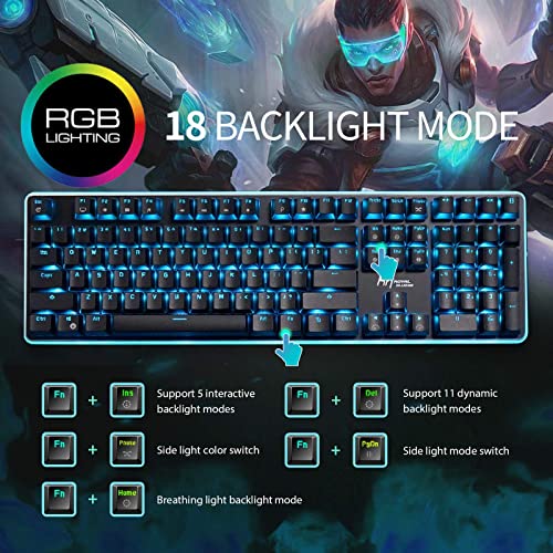 RK ROYAL KLUDGE RK918 Clavier mécanique filaire