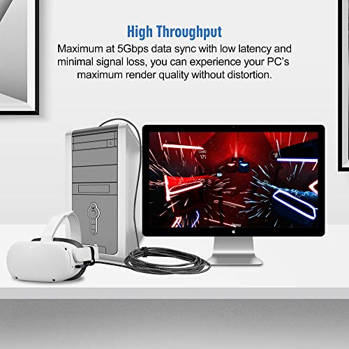 Compatible pour Oculus Quest 2 Link Cable-4