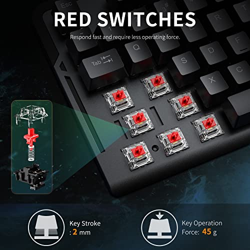 Clavier de jeu mécanique filaire iClever, TKL, – Image 3