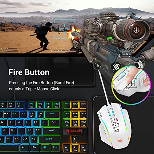 Souris de jeu Redragon M901 RGB rétroéclairé-3