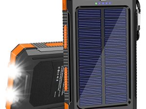 Chargeur Solaire 20000mAh Chargeur Solaire Portable Étanche