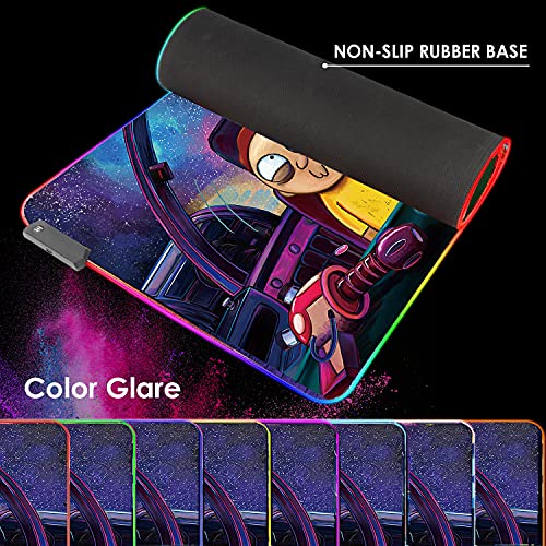 Envysun Tapis de souris RGB LED Light-5
