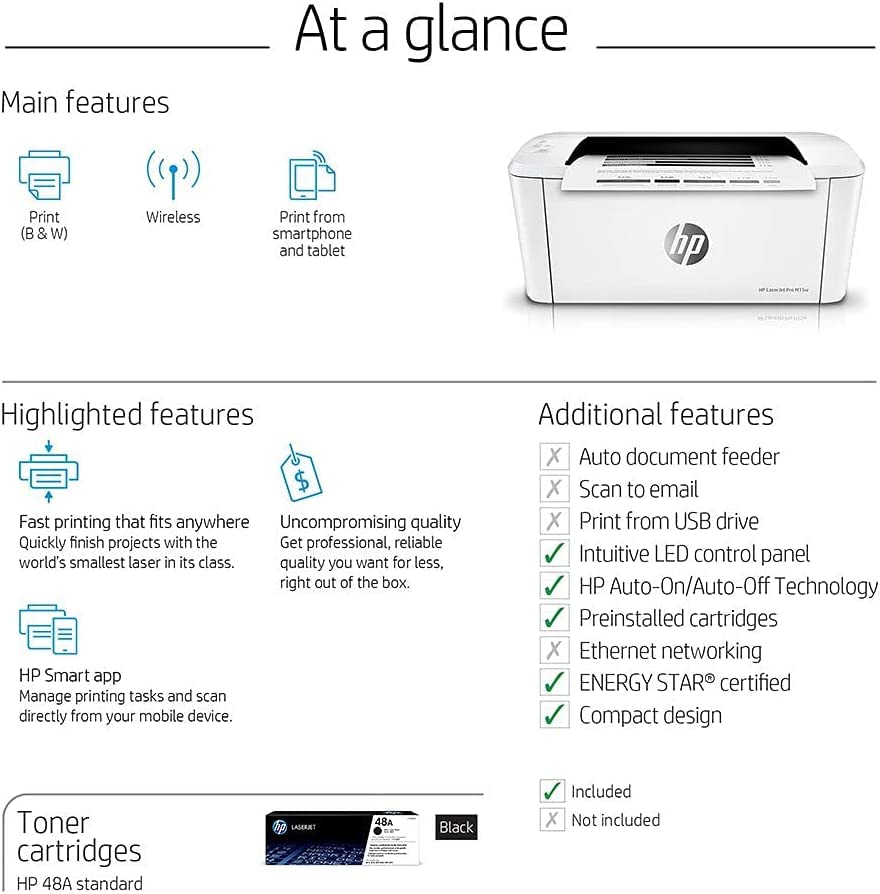 Imprimante laser monochrome sans fil HP Laserjet-3
