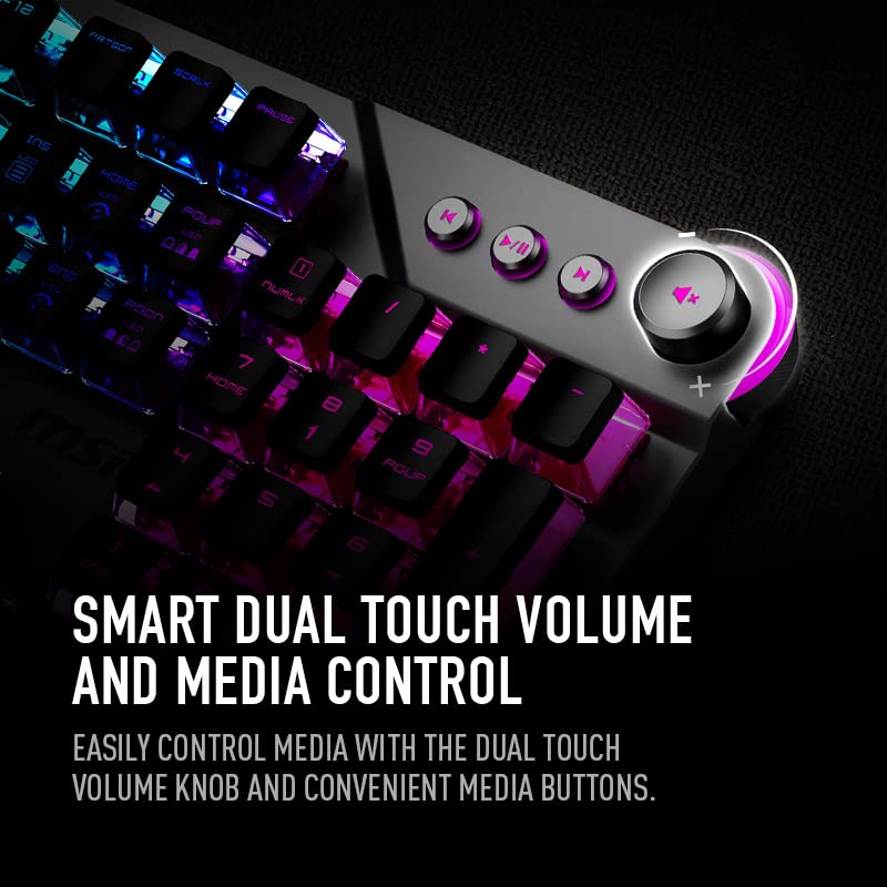 Clavier de jeu mécanique RGB MSI Vigor-5
