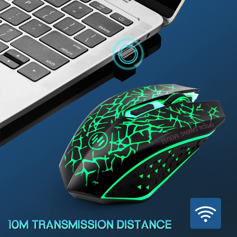 VEGCOO C12 Souris de jeu sans fil-5