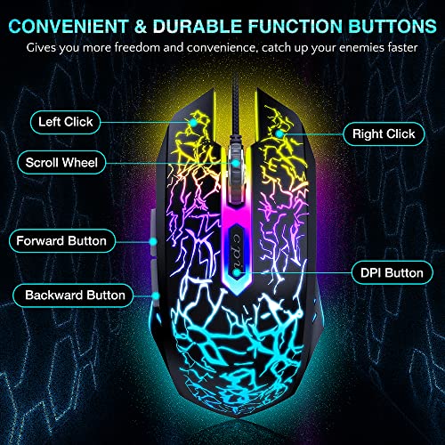 BENGOO Souris Gamer Filaire
