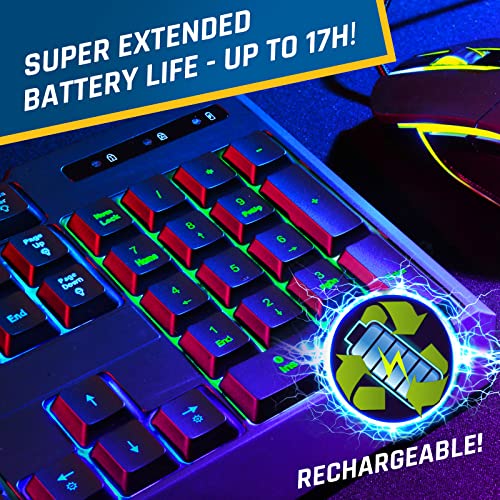 KLIM Chroma Clavier Gamer Sans Fil RVB-4