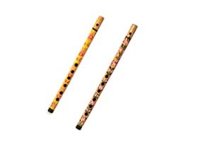 Flûte de bambou décorative traditionnelle faite à