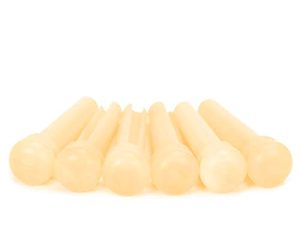 Miwayer Guitar Bone Bridge Pins Real Bone