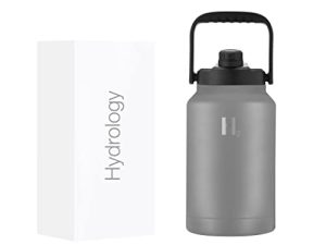 Bouteille d'eau Growler H2 HYDROLOGY avec couvercle