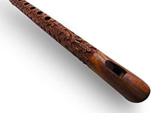 Flûte d'instrument à vent en bois traditionnel