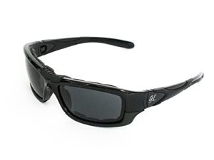 Lunettes de moto teintées pour homme avec