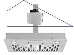 Awoco 11-3/4"D Hotte de cuisinière en acier