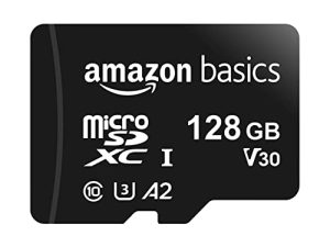 Carte mémoire microSDXC Amazon Basics avec adaptateur