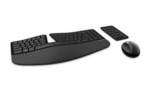 Clavier et souris de bureau ergonomiques sans