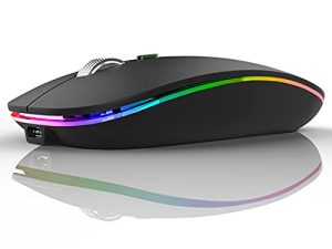 Uiosmuph Souris sans fil LED
