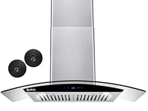 AKDY Hotte de cuisine murale convertible en
