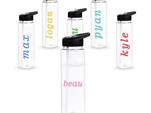 Nuovoo 24 oz Bouteilles d'eau transparentes avec
