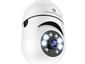 SYMYNELEC Caméra de sécurité à ampoule 2K
