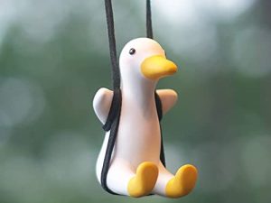 Ornement suspendu de voiture de canard oscillant