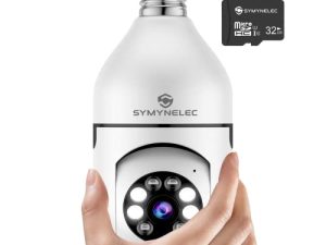 SYMYNELEC Caméra de sécurité à ampoule sans