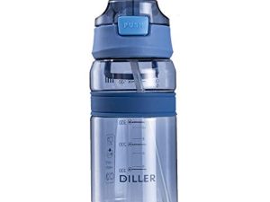 Bouteille d'eau de sport avec paille 550