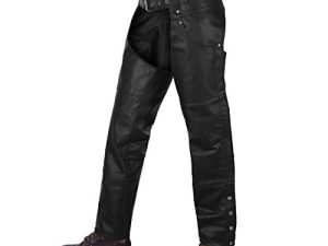 Alpha Cycle Vintage Black Cowboy Chaps -