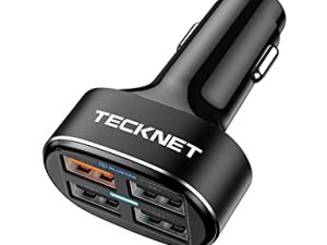 TECKNET Chargeur de Voiture USB 54W 4