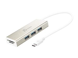j5create Port USB 3.1 Type-C avec lecteur