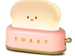 QANYI Cute Desk Decor Toaster Lamp