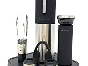 Ensemble ouvre-bouteille électrique lapin