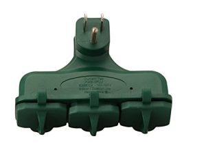 Woods 13270 Adaptateur couvert 3 prises pour