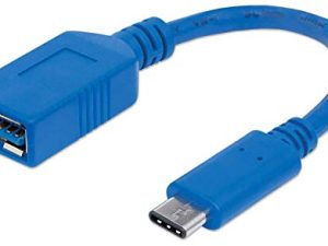 Manhattan Câble USB 3.1 Gen1 Bleu 6po