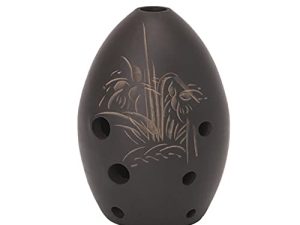 CAOMIAN 8 Trous Ocarina Argile Noire Xun