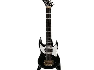 Modèle de guitare électrique noir ALANO sans