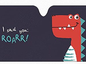 Pare-soleil de pare-brise de voiture dinosaure DPIST