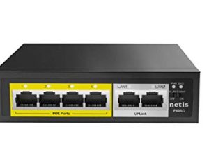 Netis PE6105 Commutateur Fast Ethernet PoE+ 5