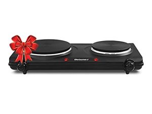 Elite Gourmet EDB-302BF# Brûleur double en fonte