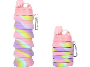 Bouteille d'eau pliable en silicone Mamibot pour