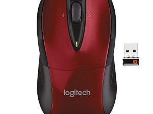 Souris sans fil Logitech M525 - Rouge/Noir