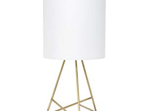 Simple Designs LT2066-GDW Lampe de table avec
