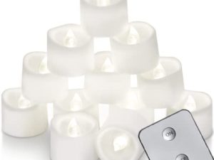 Bougies sans flamme avec télécommande