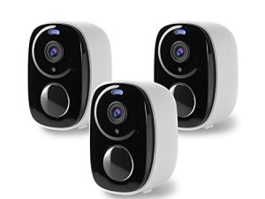 Rraycom Lot de 3 caméras de sécurité