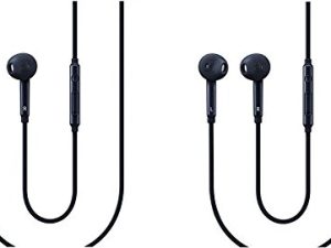 Deux (2) nouveaux écouteurs noirs OEM Samsung