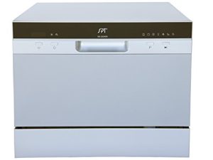 SPT SD-2224DSB Lave-vaisselle de comptoir Argenté