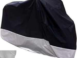 XYZCTEM Housse de moto imperméable noire toutes