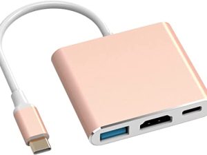 Adaptateur USB C vers HDMI Or Rose