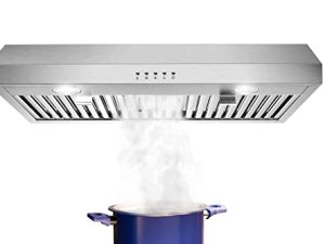 SNDOAS Hotte de cuisine en acier inoxydable